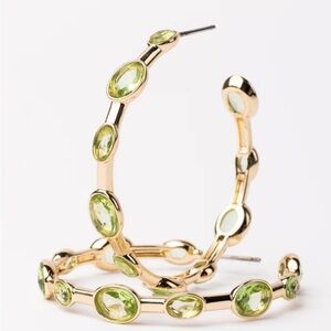 Michelle McDowell Allie Lime Green Hoops